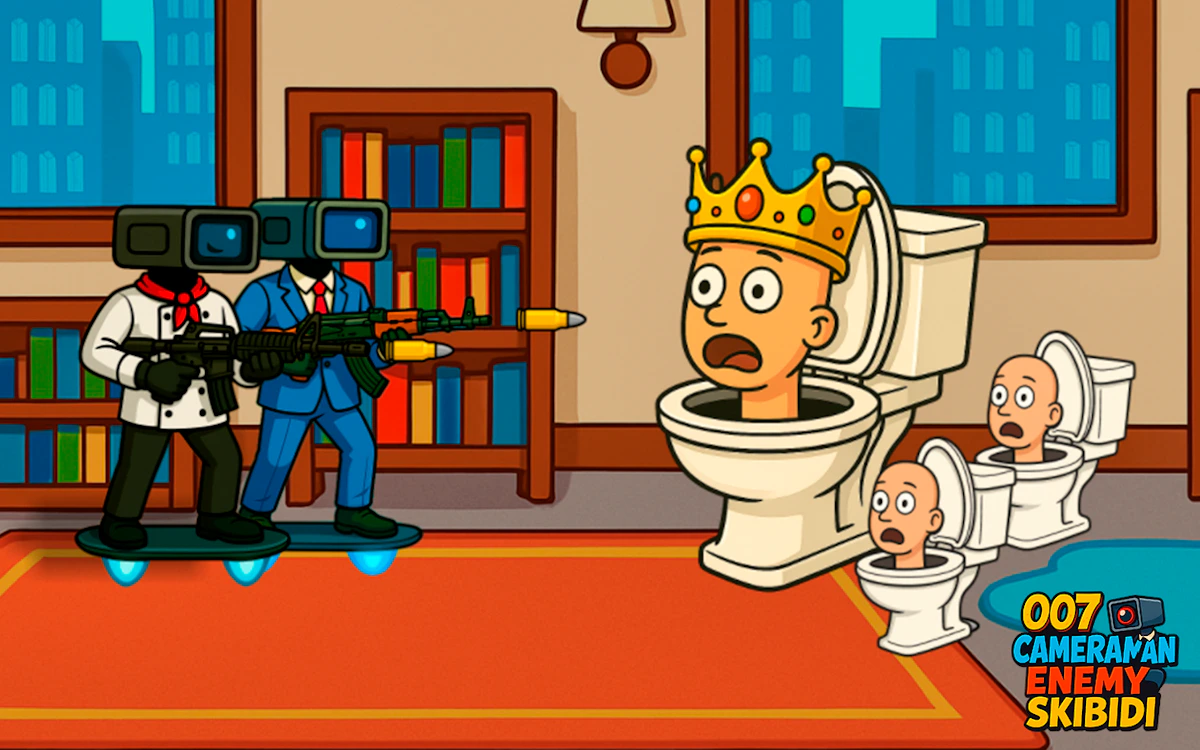 Play 007 Cameraman Enemy Skibidi — free online Shooter game