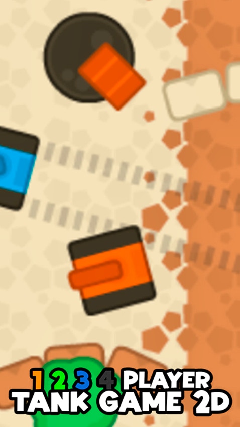 1 2 3 4 Player Tank Game 2D