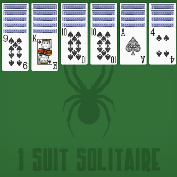 123 Free Solitaire - Spider One Suit Solitaire
