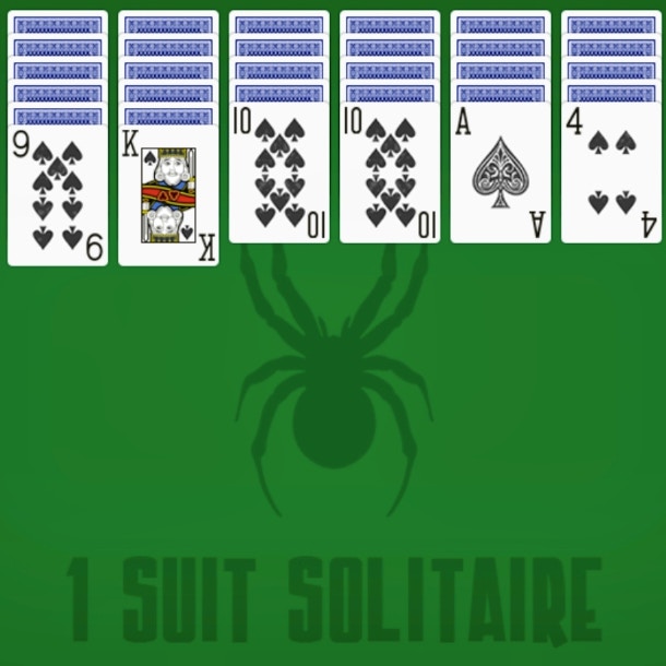 Spider Solitaire 1 Suit 