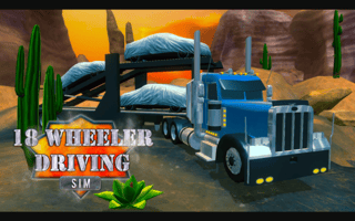 18 Wheeler Driving Sim game cover