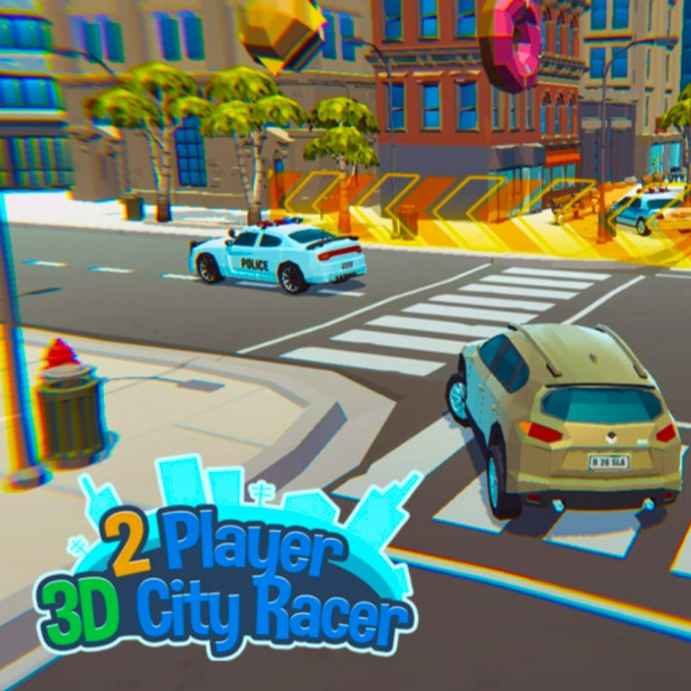 3D City: 2 Player Racing - Play Online on SilverGames 🕹️