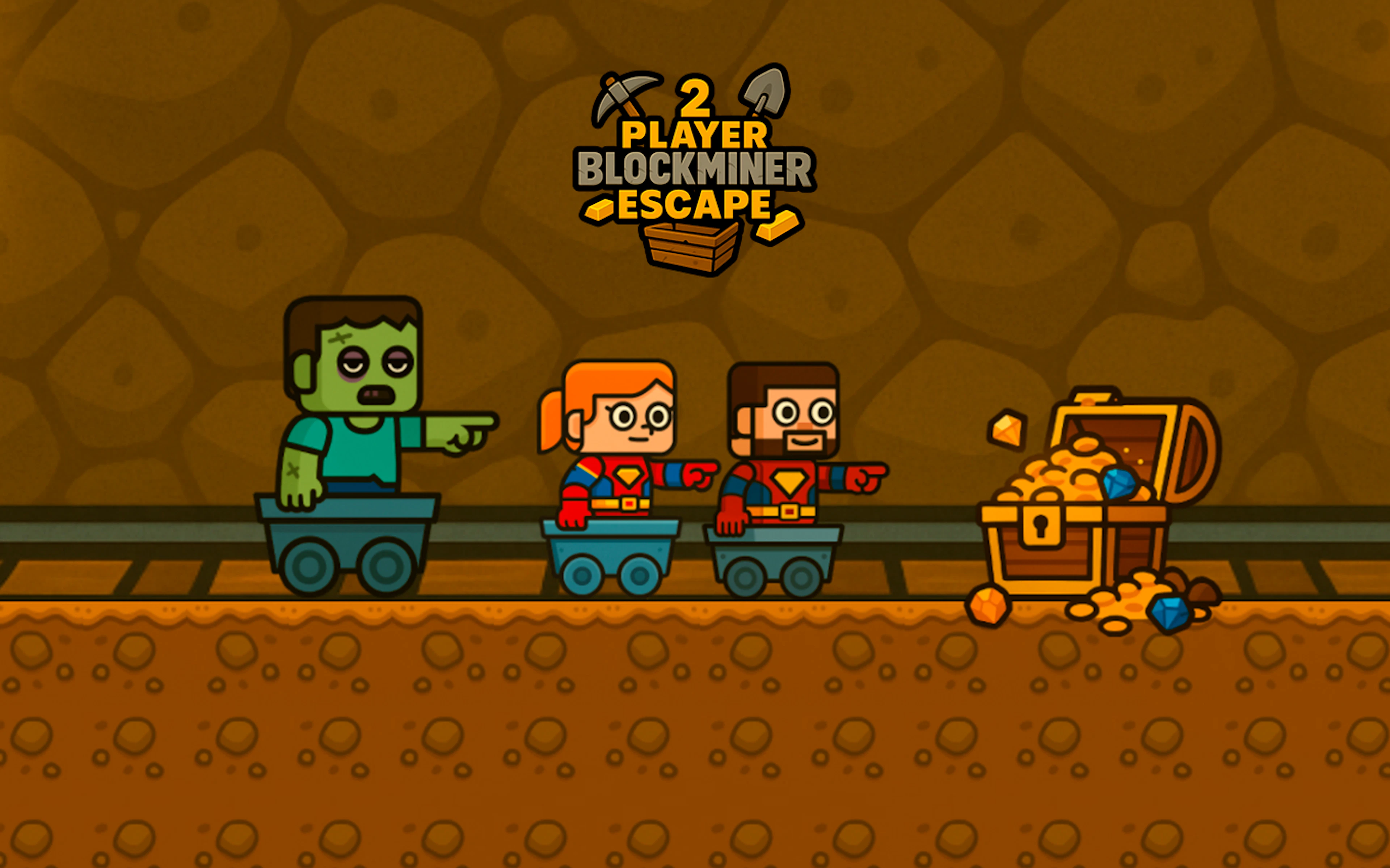 2 Player BlockMiner Escape