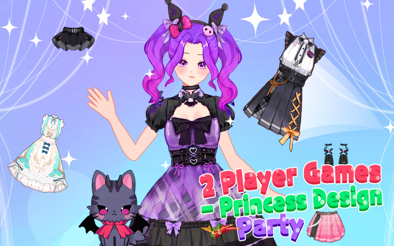 2 Player Games - Princess Design Party