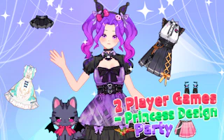 2 Player Games - Princess Design Party