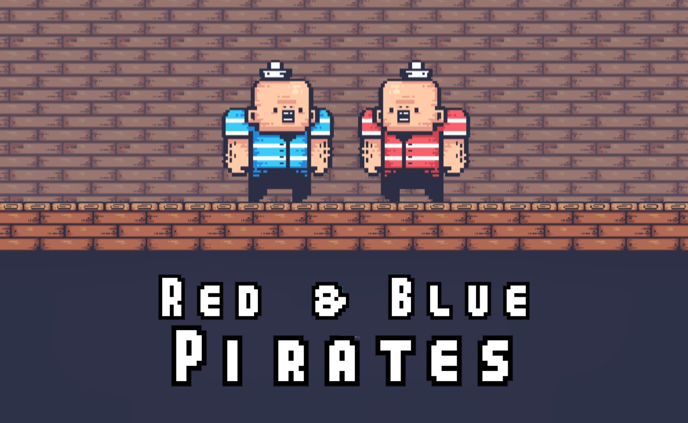 2 Player Red Blue Pirates