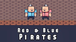 2 Player Red Blue Pirates