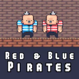 2 Player Red Blue Pirates
