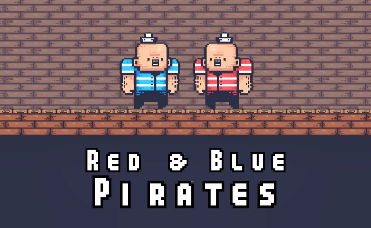 Play 2 Player Red Blue Pirates — free online Pirates game