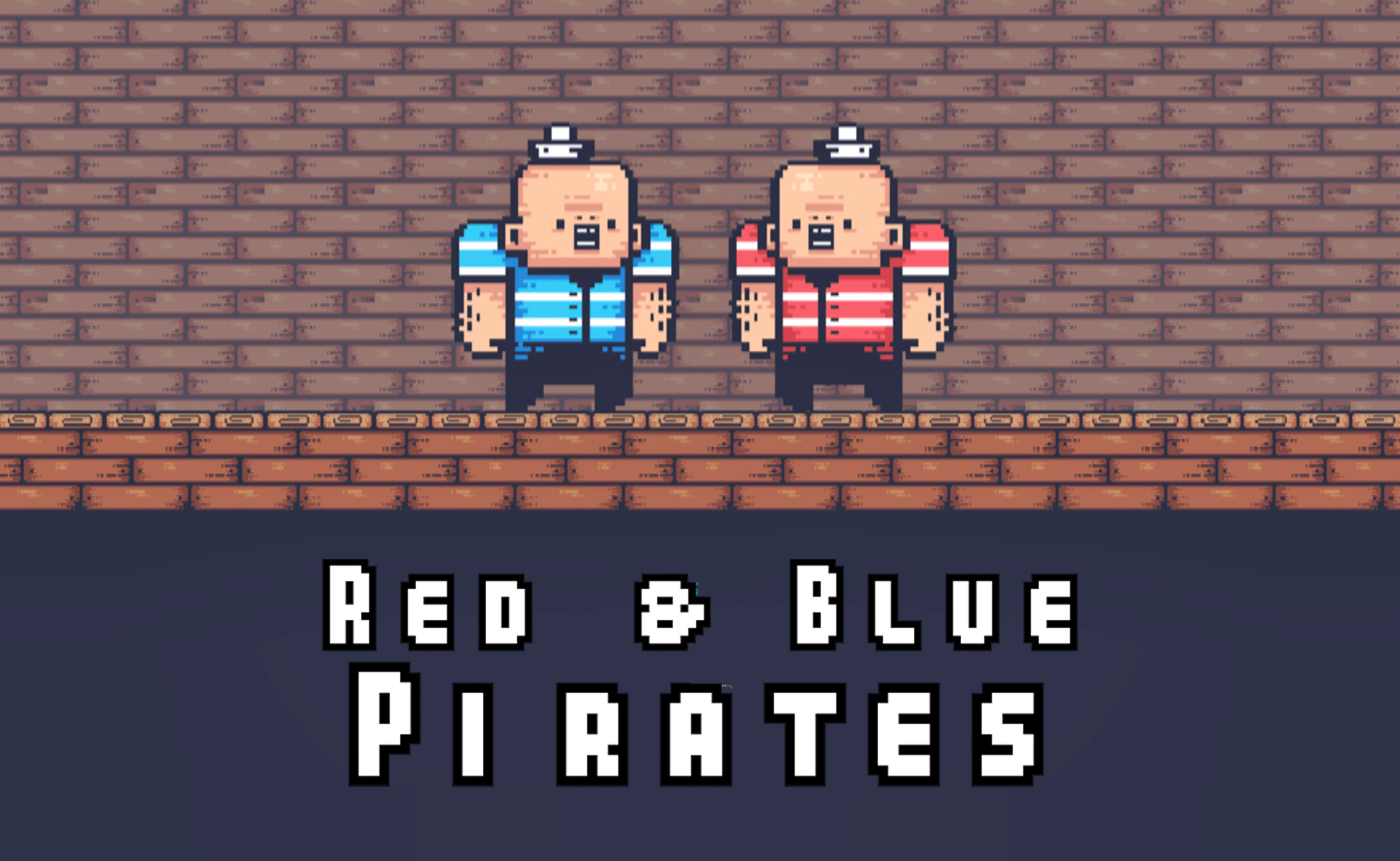 2 Player Red Blue Pirates