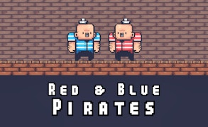 2 Player Red Blue Pirates