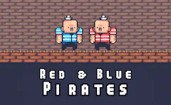2 Player Red Blue Pirates