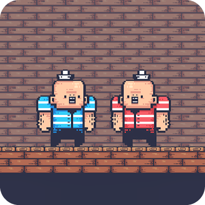 2 Player Red Blue Pirates By Gamepix