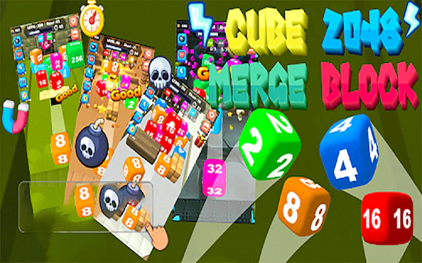 2048 Cube Merge Block