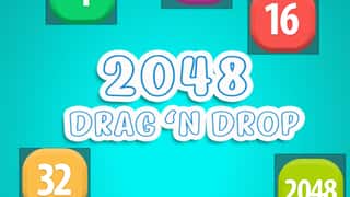 2048 Drag And Drop game cover