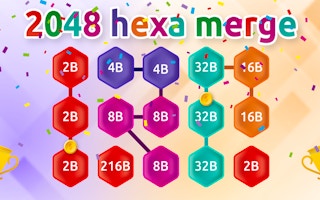 2048 Hex Chain Merge game cover