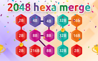 2048 Hex Chain Merge game cover