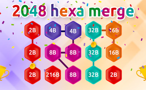 2048 Hex Chain Merge