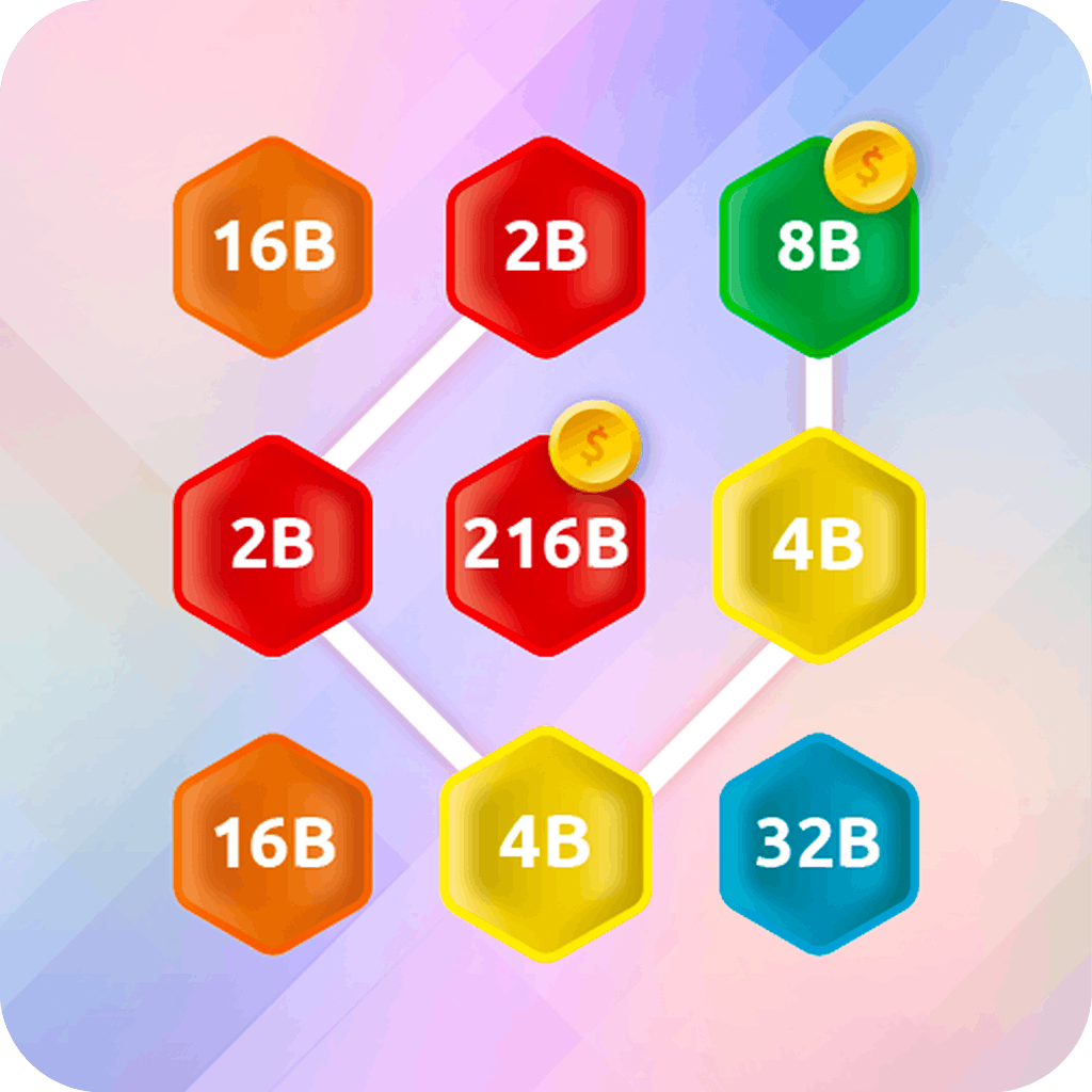 2048 Hex Chain Merge 🕹️ Jogue no Jogos123