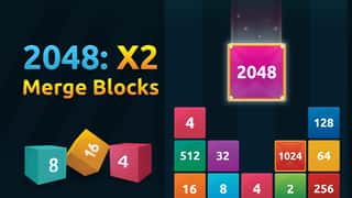 2048: X2 Merge Blocks game cover