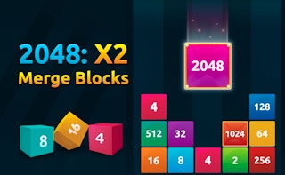 2048 X2 Merge Blocks game cover