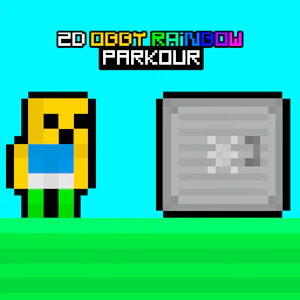 2D Obby Rainbow Parkour Thumbnail