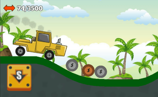 Hill Climb Racing - New Tractor with Plough in Countryside GamePlay 