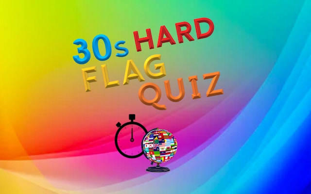 30s Hard Flag Quiz