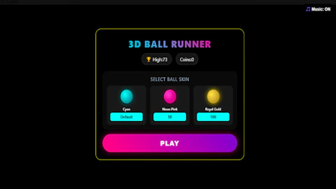 3D Ball Runner game thumbnail