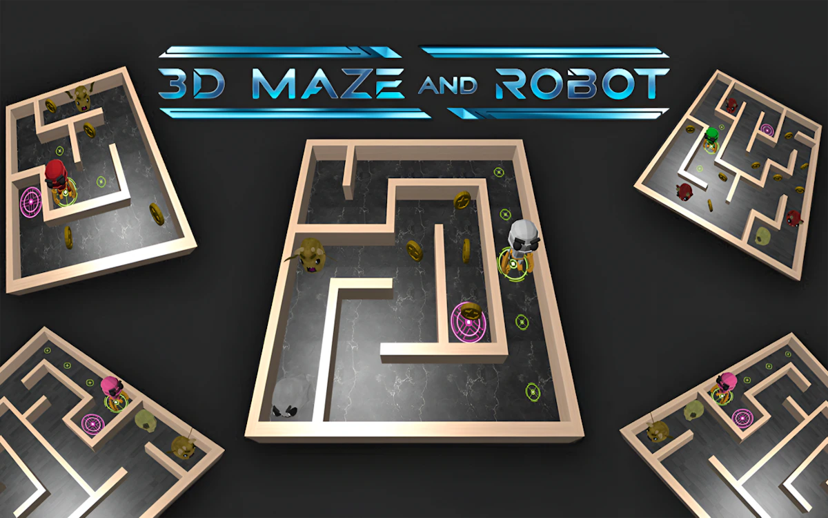 Play 3D Maze And Robot — free online Arcade game