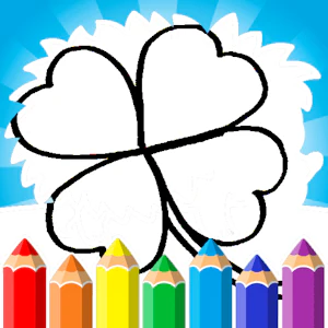 4 Leaf Clover Coloring Page Thumbnail