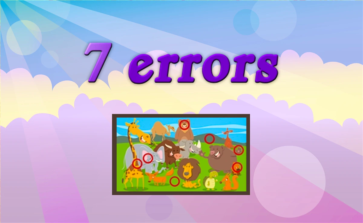 Play 7 Errors — free online Kids game