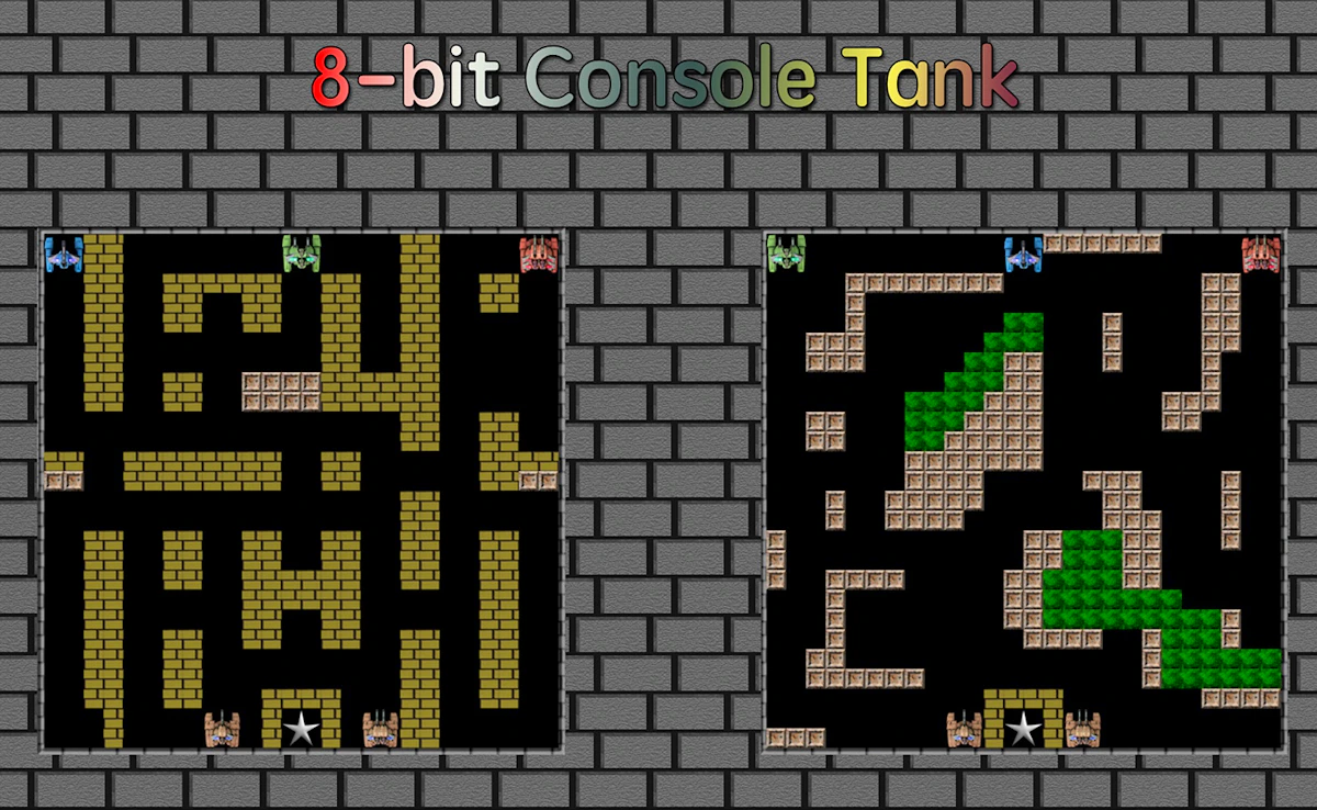 Play 8-bit Console Tank — free online Tanks game