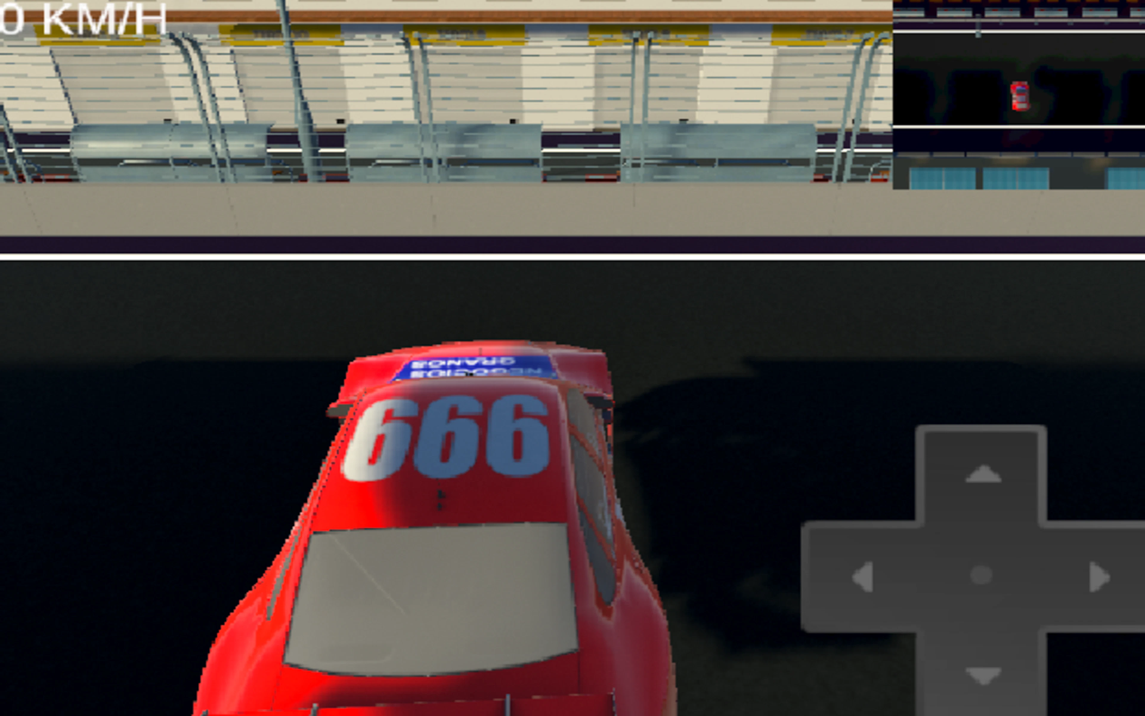 A Car on a Race Track