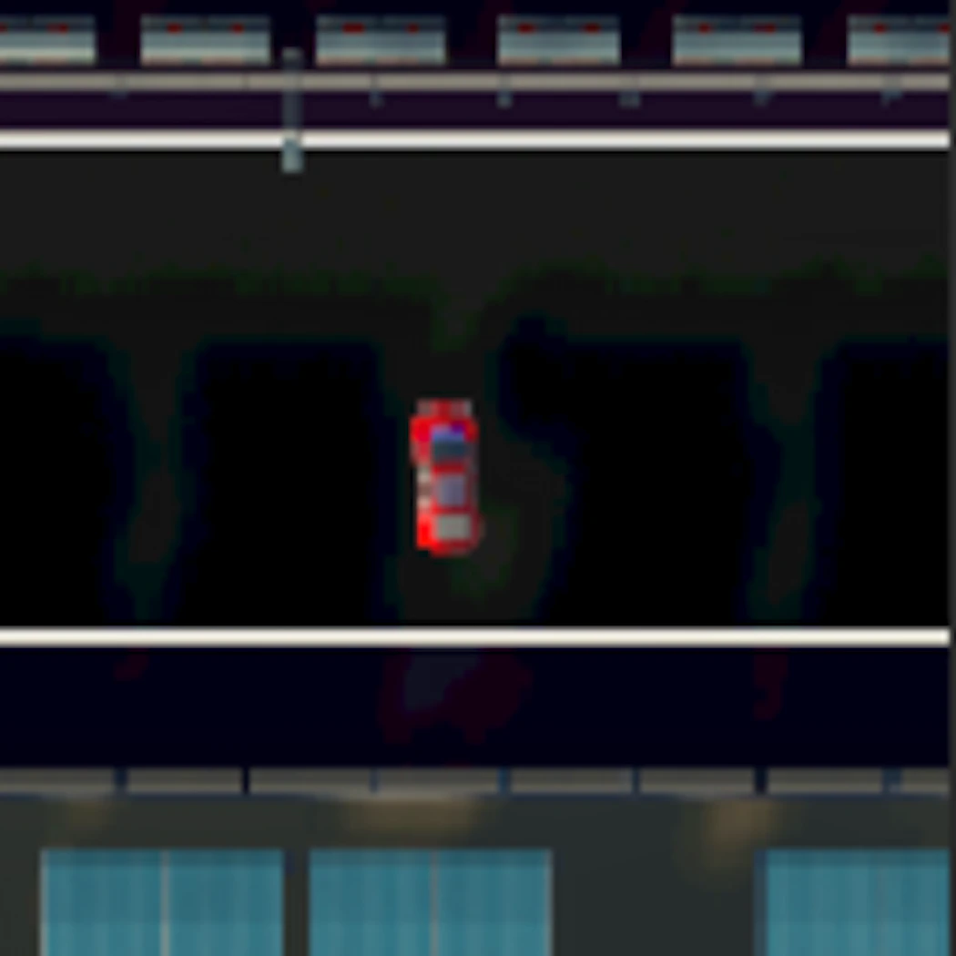 A Car on a Race Track