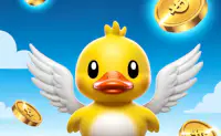 A Duck Collecting Coins