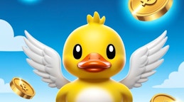 A Duck Collecting Coins