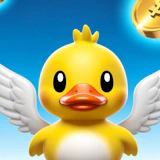 A Duck Collecting Coins