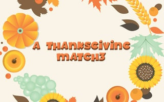 A Thanksgiving Match 3 game cover