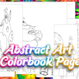 Abstract Art Colorbook Page