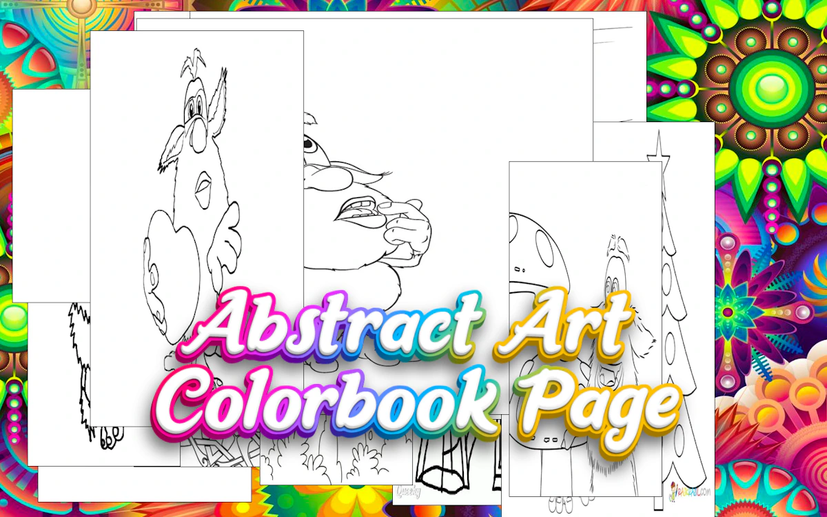Play Abstract Art Colorbook Page — free online Coloring game