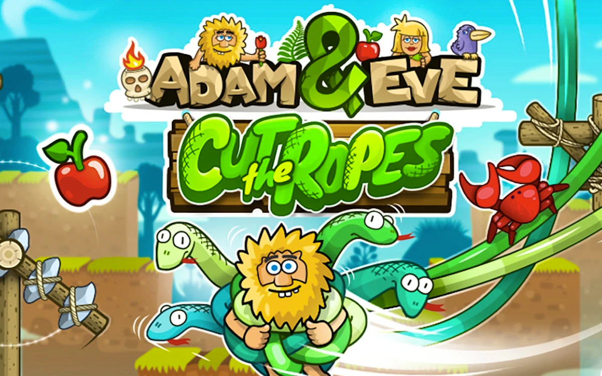 Adam And Eve: Cut The Ropes 🕹️ Zagraj teraz na GamePix