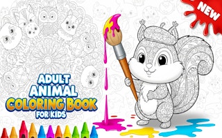 Adult Animal Coloring Book For Kids
