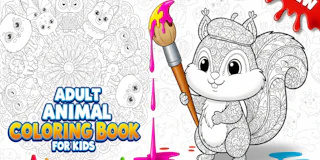 Adult Animal Coloring Book for Kids thumbnail