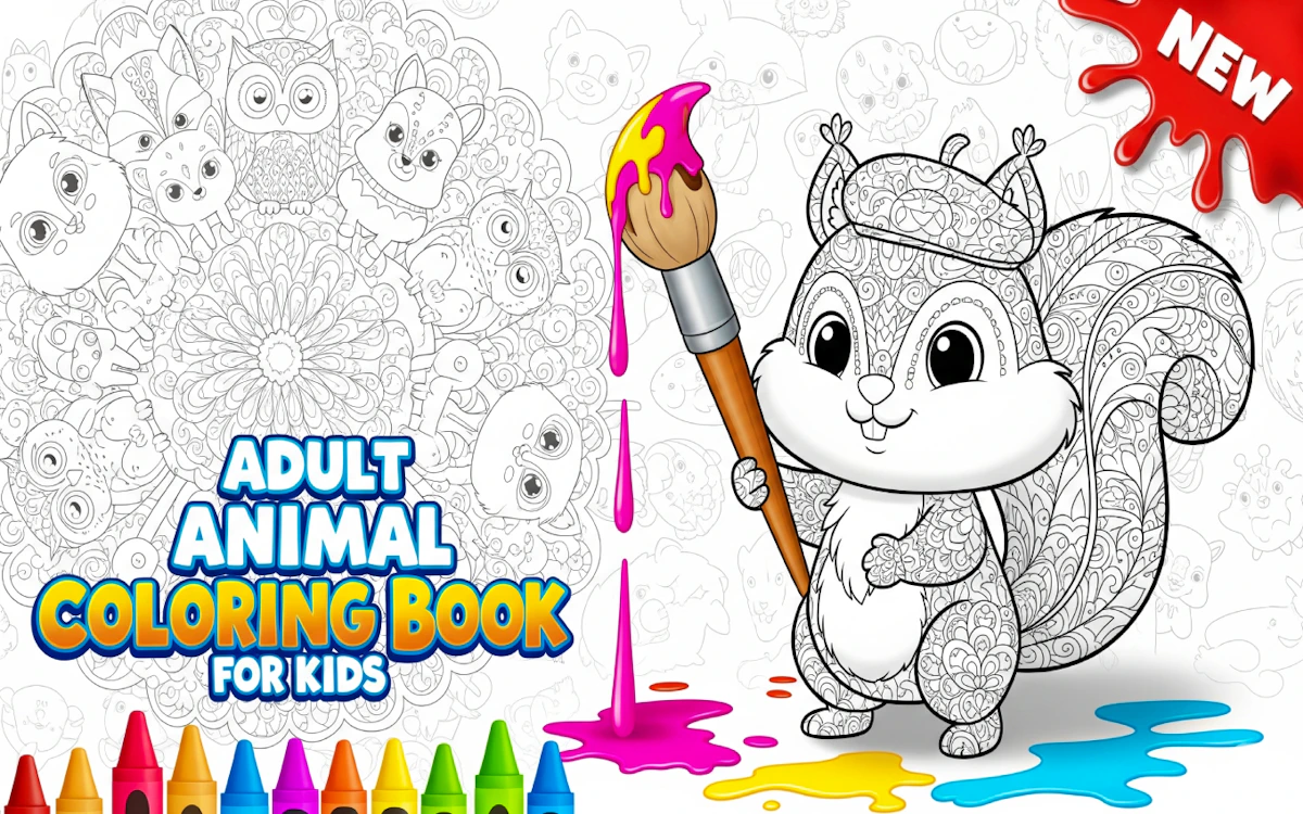 Play Adult Animal Coloring Book for Kids — free online Coloring game