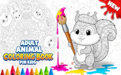 Adult Animal Coloring Book for Kids
