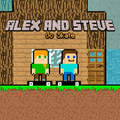 Alex and Steve Go Skate By Gamepix