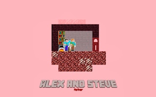 Alex And Steve Nether game cover