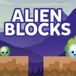 Alien Blocks Online arcade Games on taptohit.com