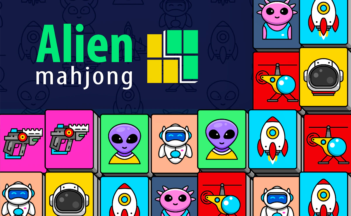 Play Alien Mahjong — free online Monster game